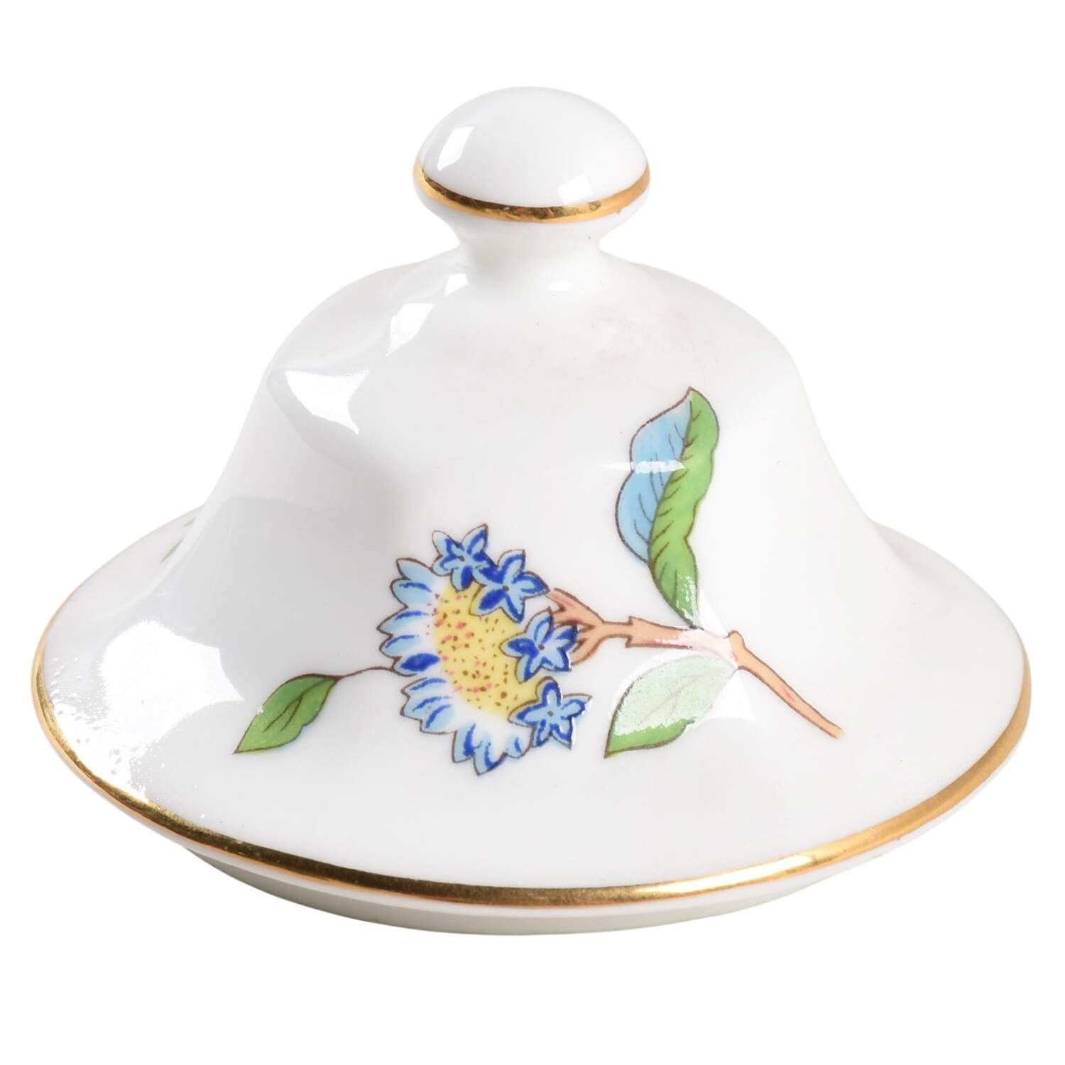 Pembroke (Gold Trim) Lid for Sugar Bowl by John  Aynsley & Sons-1