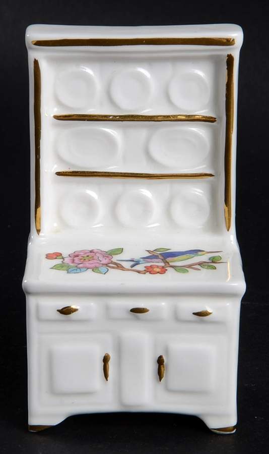 Pembroke (Gold Trim) Miniature China Hutch by John  Aynsley & Sons-1