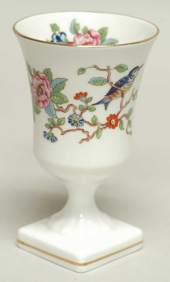 Pembroke (Gold Trim) 4" Pedestal Vase by John  Aynsley & Sons-1