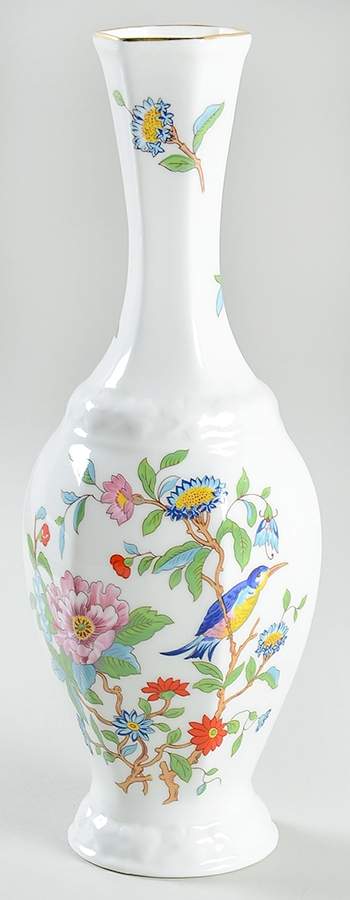 Pembroke (Gold Trim) 9" Bud Vase by John  Aynsley & Sons-1