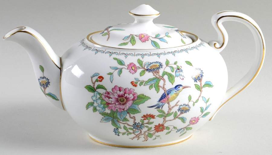 Pembroke (Gold Trim) Teapot & Lid by John  Aynsley & Sons-1