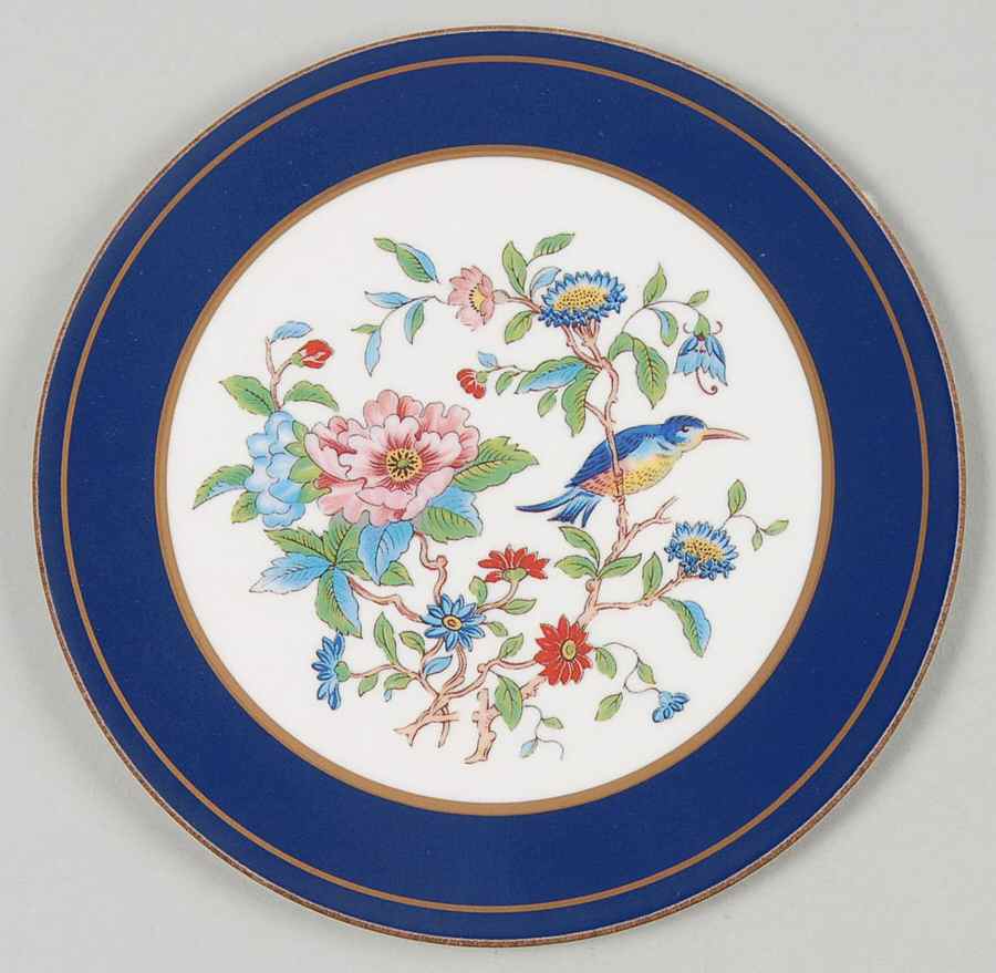 Pembroke (Gold Trim) Cork Back Round Coaster by John  Aynsley & Sons-1