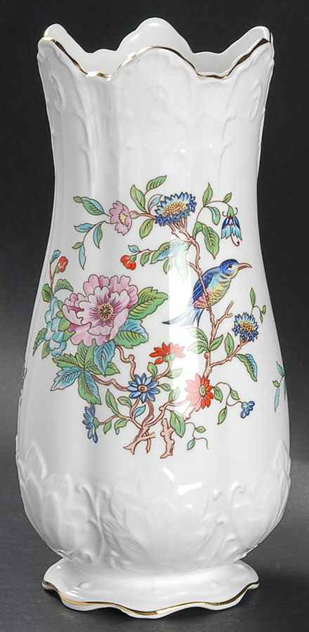 Pembroke (Gold Trim) 8'' Victorian Vase by John  Aynsley & Sons-1
