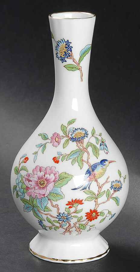 Pembroke (Gold Trim) Globe Vase by John  Aynsley & Sons-1