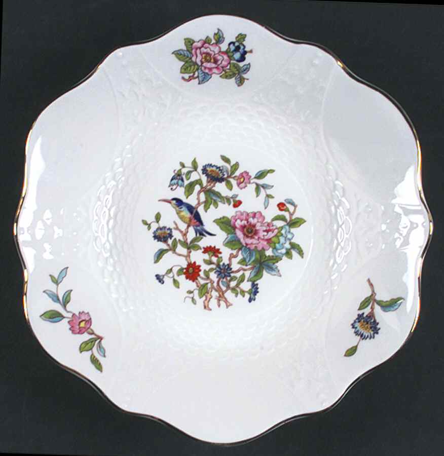 Pembroke (Gold Trim) Clyde Center Bowl by John  Aynsley & Sons-1
