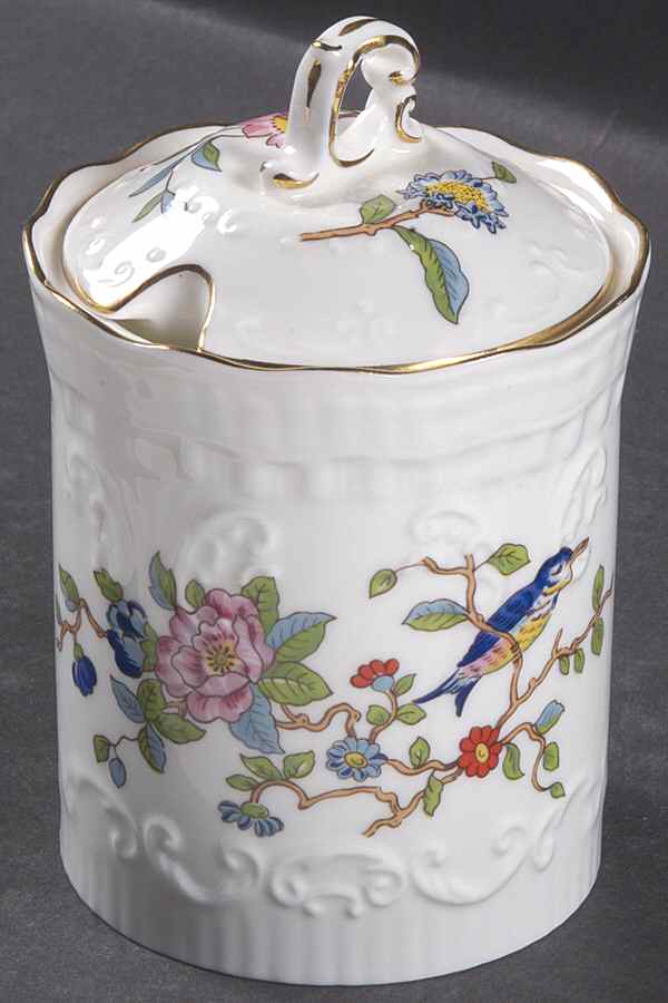 Pembroke (Gold Trim) Jam/Jelly & Lid by John  Aynsley & Sons-1