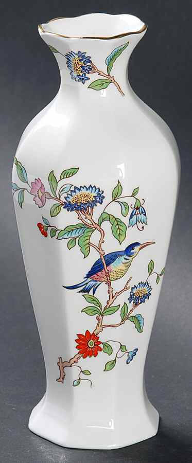 Pembroke (Gold Trim) 7" Chatsworth Vase by John  Aynsley & Sons-1