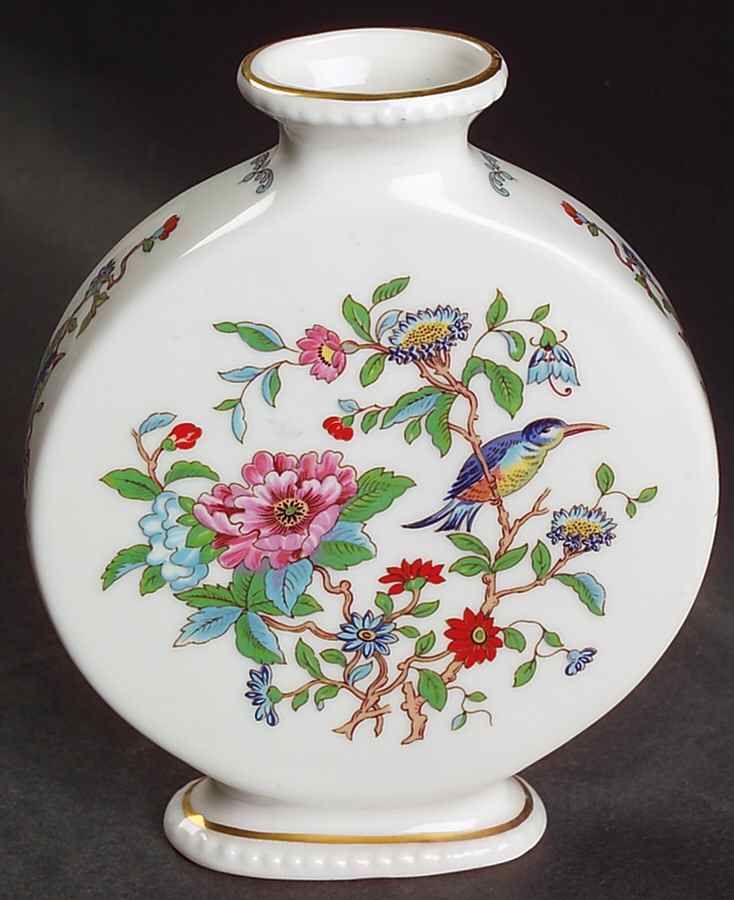 Pembroke (Gold Trim) 7" Vase by John  Aynsley & Sons-1