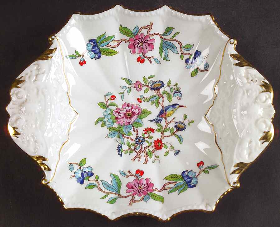 Pembroke (Gold Trim) Square Tray by John  Aynsley & Sons-1