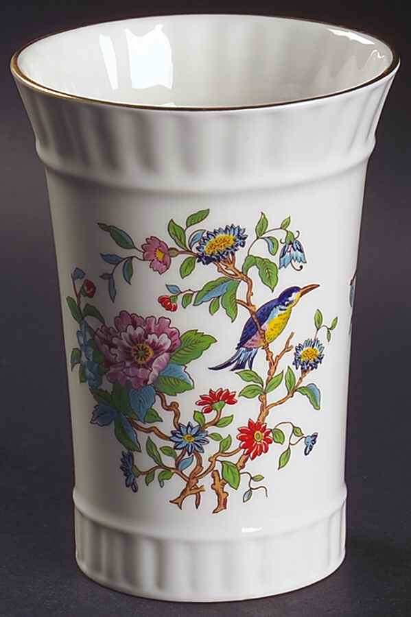 Pembroke (Gold Trim) 5" Vase by John  Aynsley & Sons-1