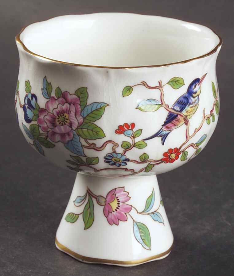 Pembroke (Gold Trim) 3" Candlestick by John  Aynsley & Sons-1
