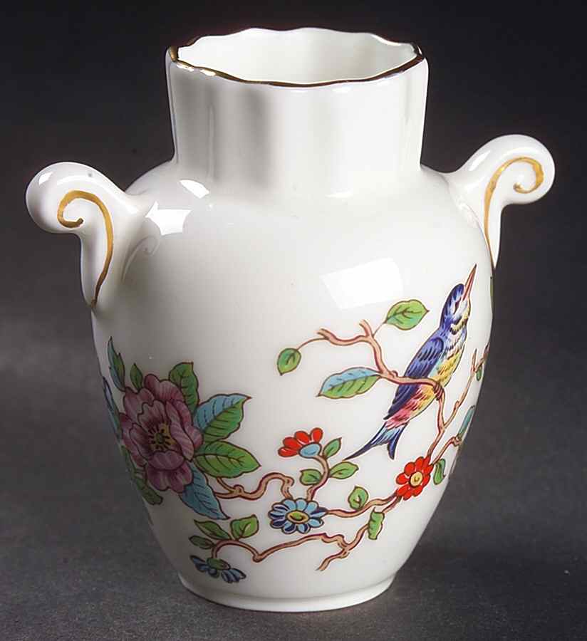 Pembroke (Gold Trim) Beatrice Vase by John  Aynsley & Sons-1