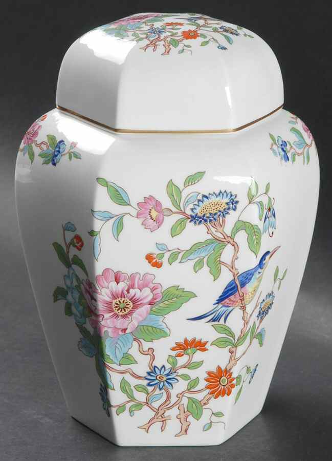 Pembroke (Gold Trim) Large Ginger Jar & Lid by John  Aynsley & Sons-1