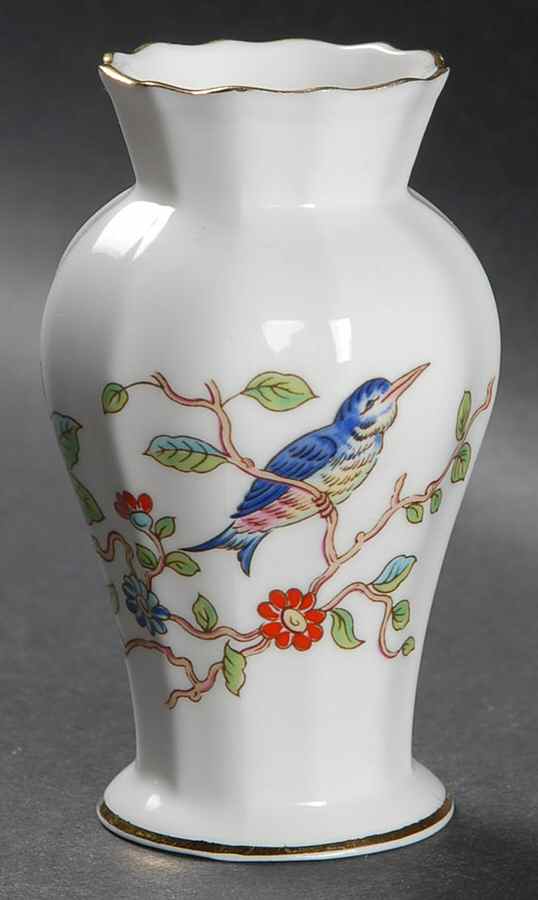 Pembroke (Gold Trim) 3" Vase by John  Aynsley & Sons-1