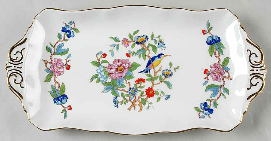 Pembroke (Gold Trim) Large Sandwich Tray by John  Aynsley & Sons-1