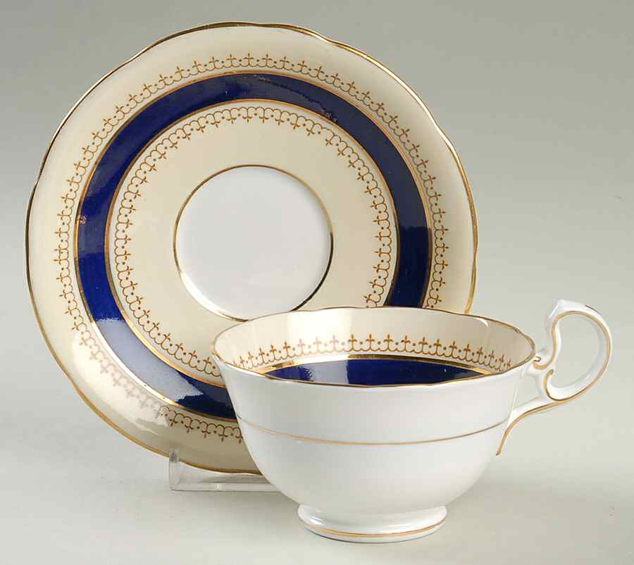 Pentland Footed Cup & Saucer Set by John  Aynsley & Sons-1