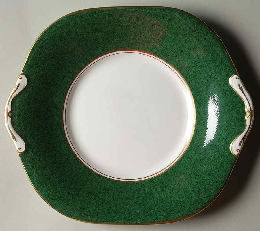 President Square Handled Cake Plate by John  Aynsley & Sons-1