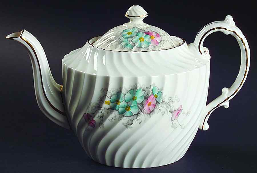 Primula Teapot & Lid by John  Aynsley & Sons-1