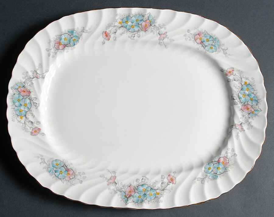 Primula 15" Oval Serving Platter by John  Aynsley & Sons-1