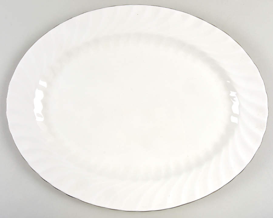 Purity 15" Oval Serving Platter by John  Aynsley & Sons-1