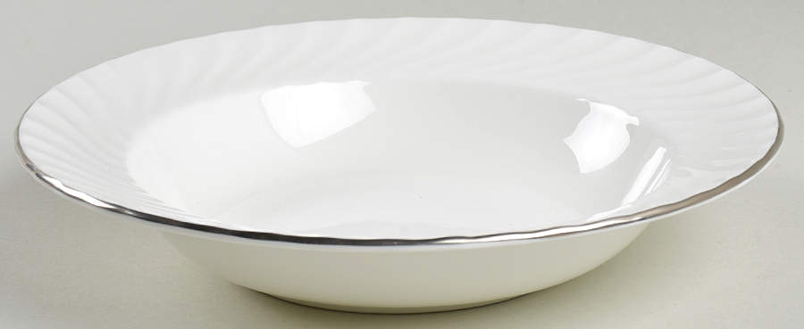 Purity Rim Soup Bowl by John  Aynsley & Sons-1