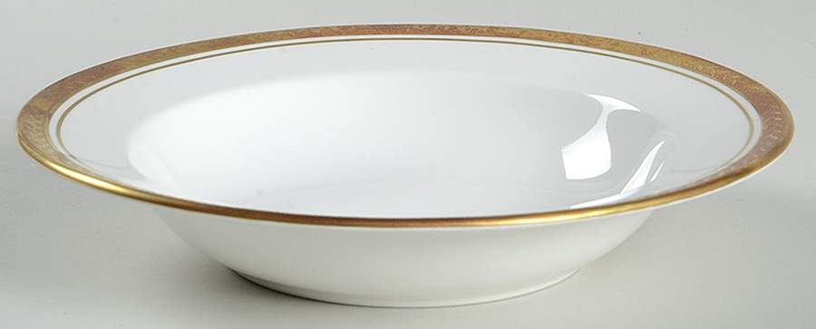 Regency White (Smooth) Rim Soup Bowl by John  Aynsley & Sons-1