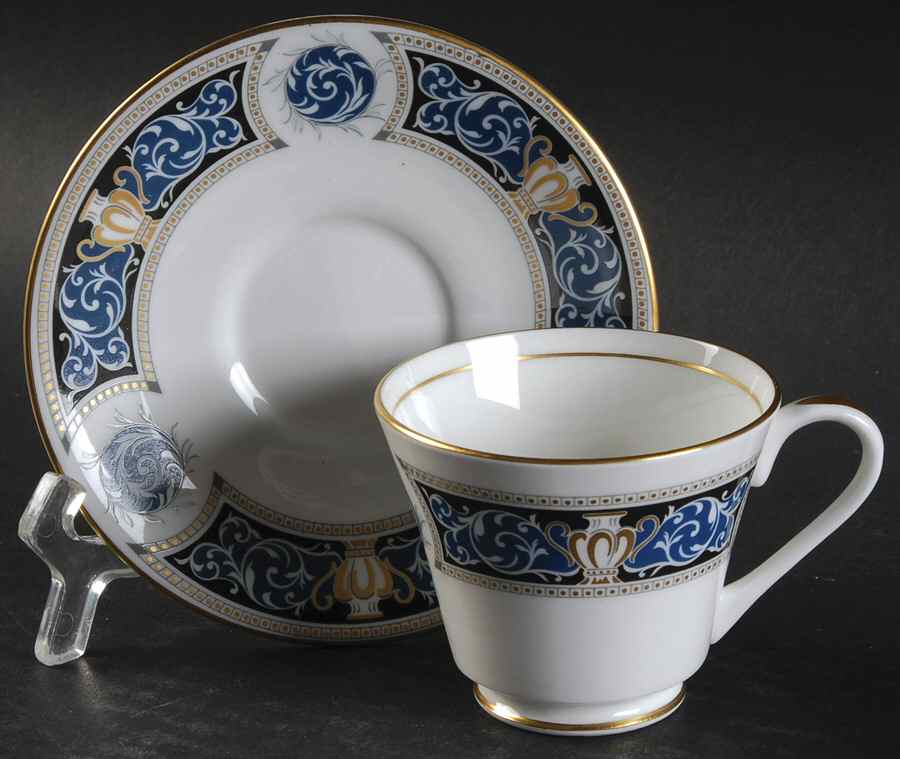 Rembrandt Footed Demitasse Cup & Saucer Set by John  Aynsley & Sons-1