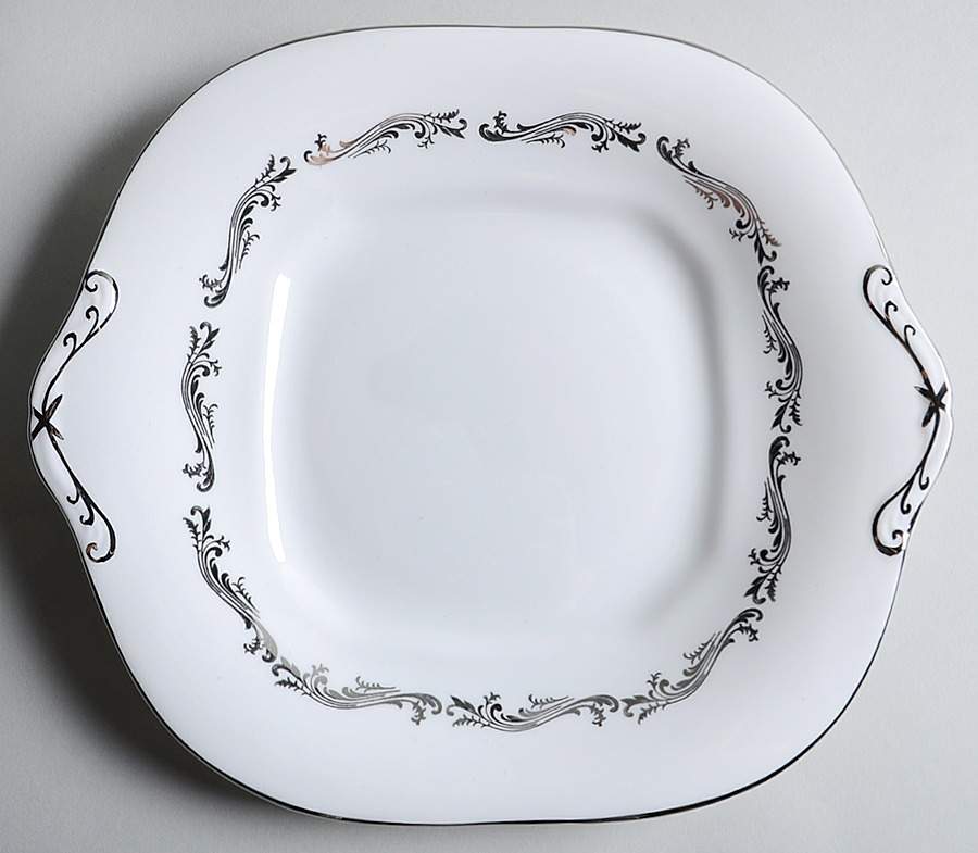 Romance Handled Cake Plate by John  Aynsley & Sons-1