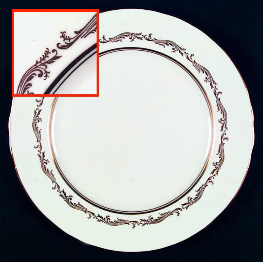 Romance Gold Dinner Plate by John  Aynsley & Sons-1