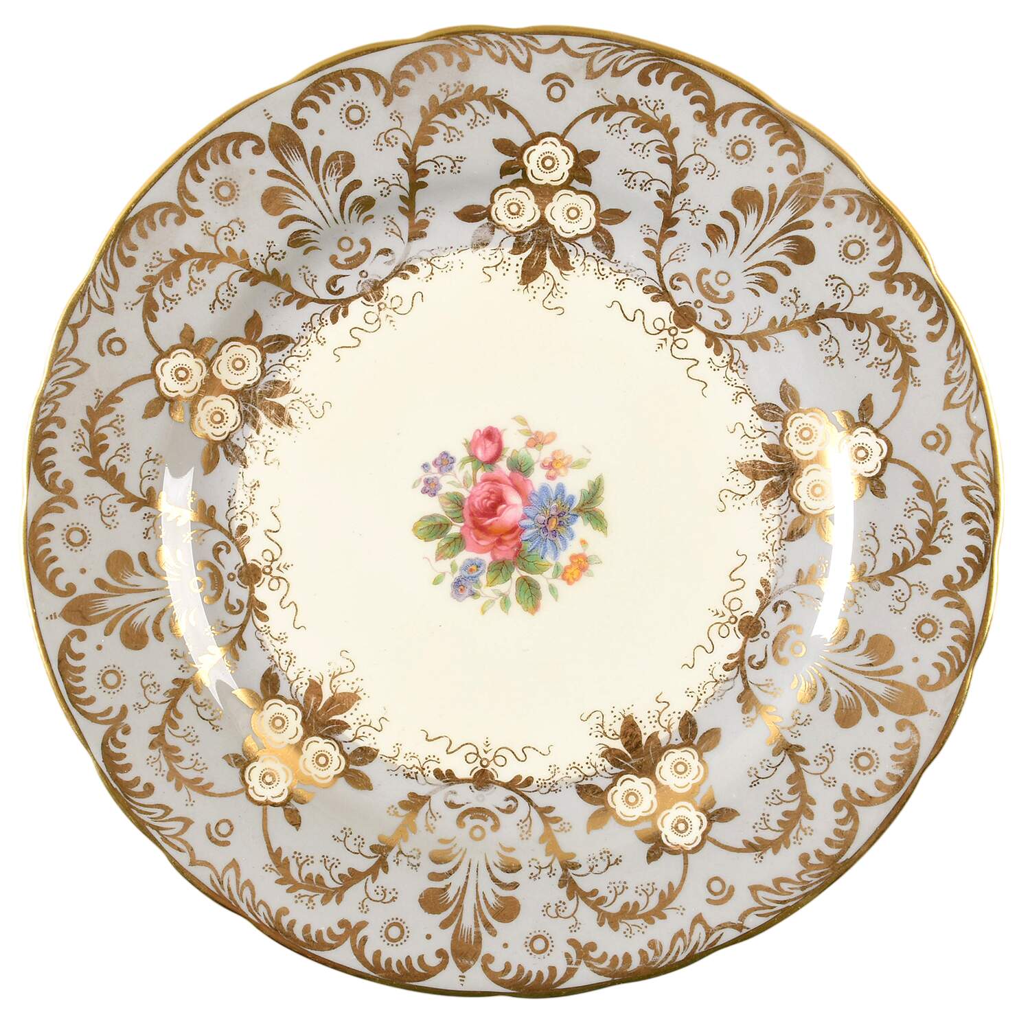 Royalty Gray Salad Plate by John  Aynsley & Sons-1