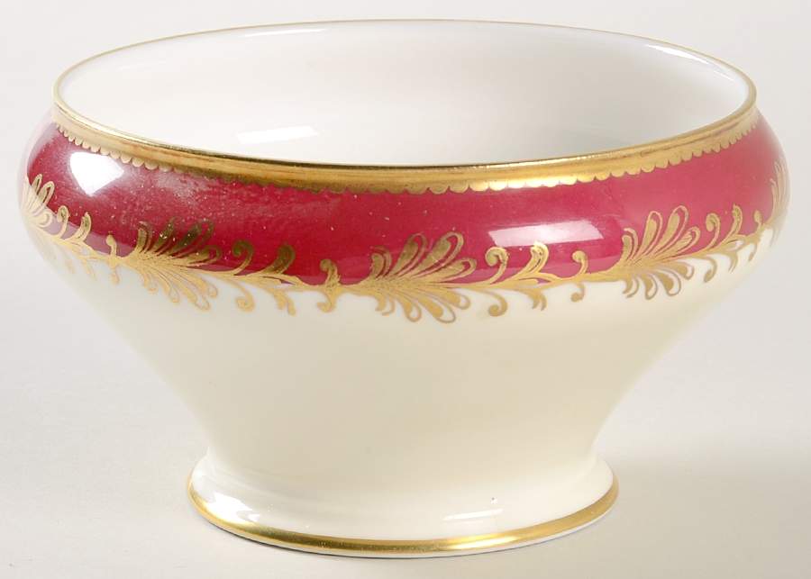 Rutland Burgundy Open Sugar Bowl by John  Aynsley & Sons-1