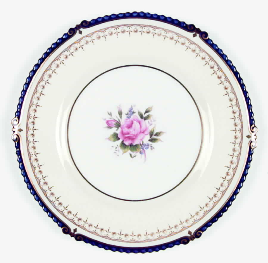 Ryland Blue Luncheon Plate by John  Aynsley & Sons-1