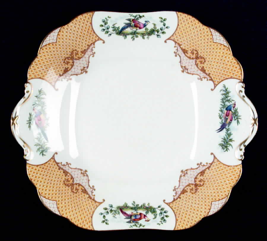 Scala Square Handled Cake Plate by John  Aynsley & Sons-1