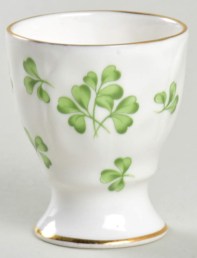 Shamrock (Crocus, Coupe Shape) Single Egg Cup by John  Aynsley & Sons-1