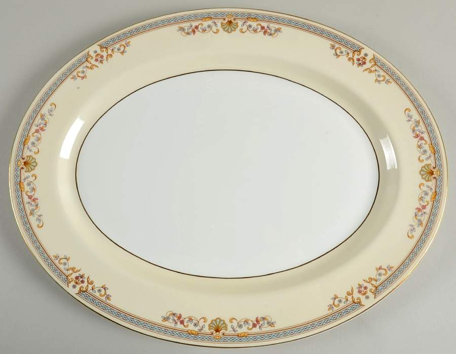 Shelbourne 16" Oval Serving Platter by John  Aynsley & Sons-1