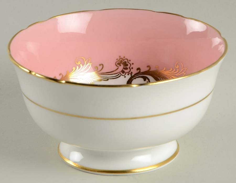 Sheraton Rose Open Sugar Bowl by John  Aynsley & Sons-1