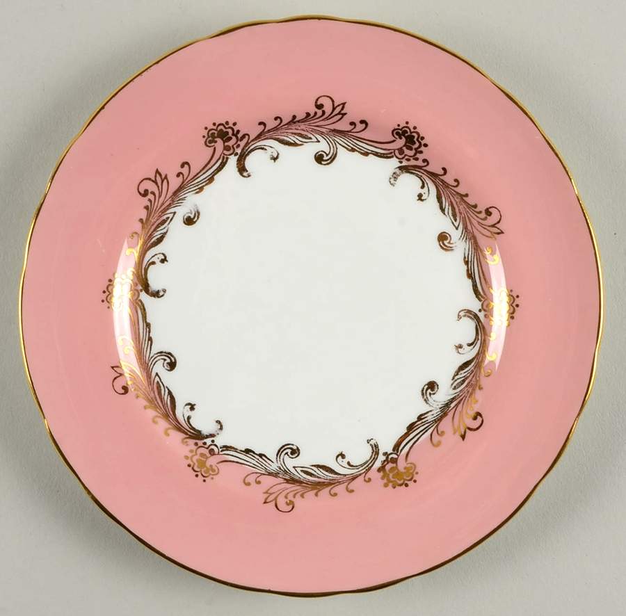 Sheraton Rose Bread & Butter Plate by John  Aynsley & Sons-1