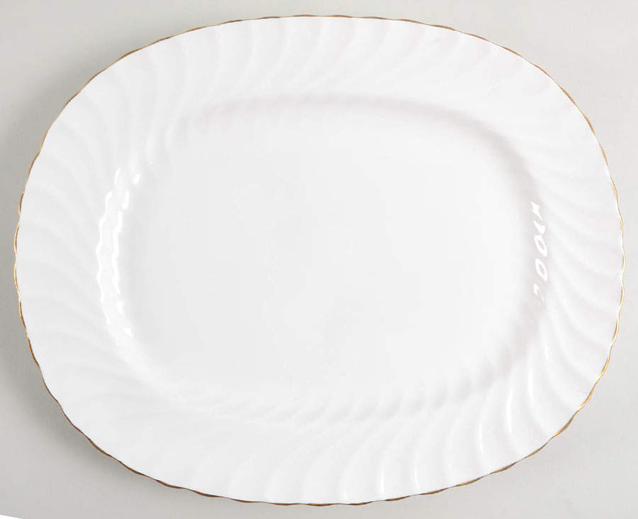 Simplicity 13" Oval Serving Platter by John  Aynsley & Sons-1