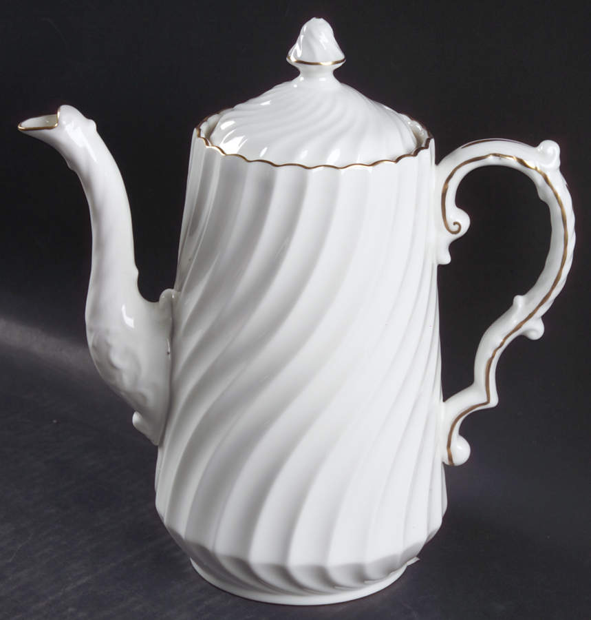 Simplicity Coffee Pot & Lid by John  Aynsley & Sons-1