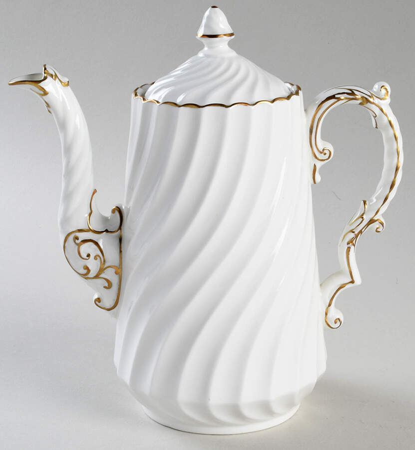 Simplicity Mini Coffee Pot & Lid by John  Aynsley & Sons-1
