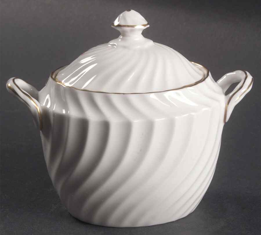 Simplicity Sugar Bowl & Lid by John  Aynsley & Sons-1