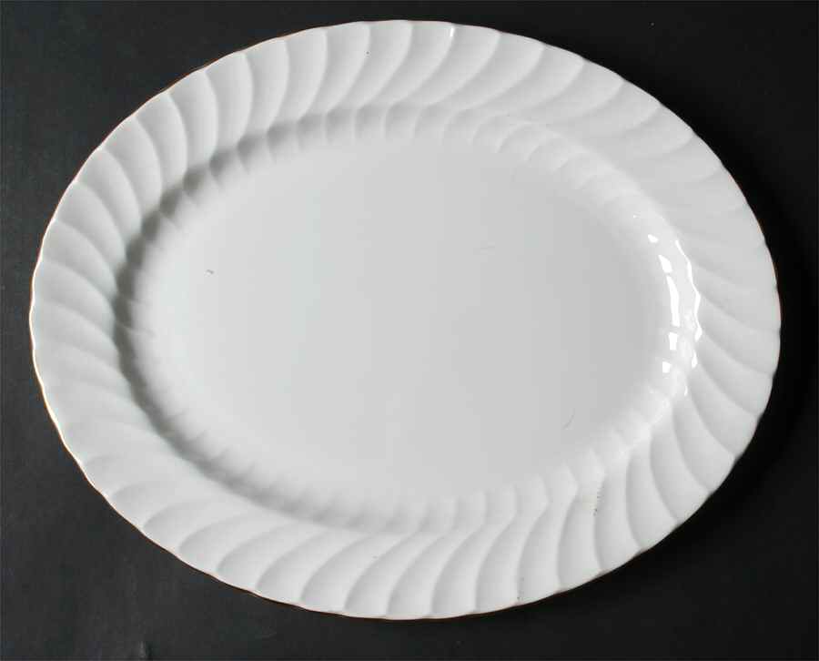 Simplicity 13" Oval Serving Platter by John  Aynsley & Sons-1