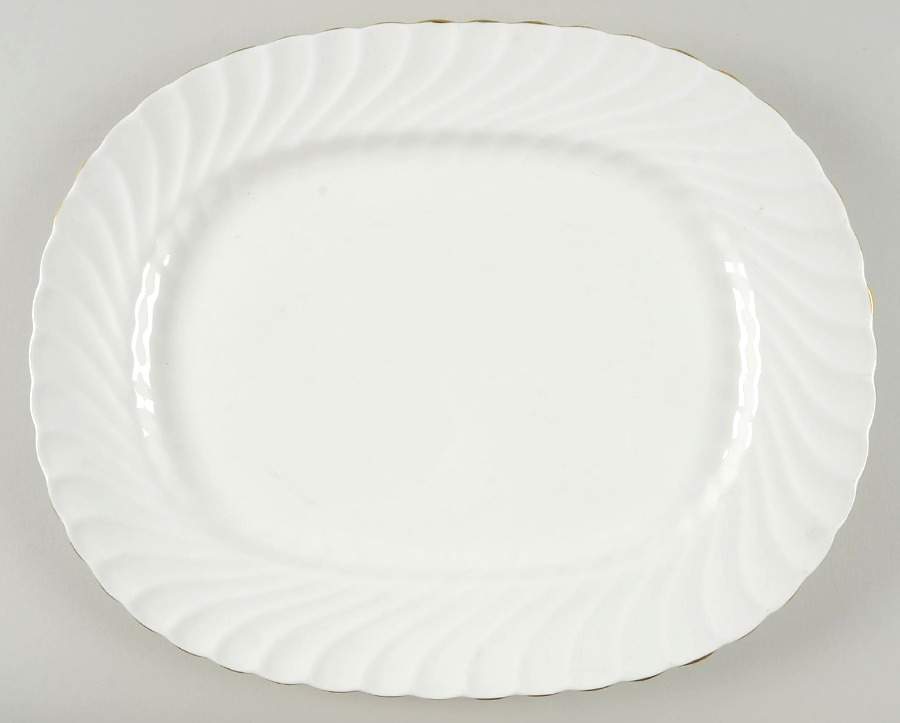 Simplicity 15" Oval Serving Platter by John  Aynsley & Sons-1