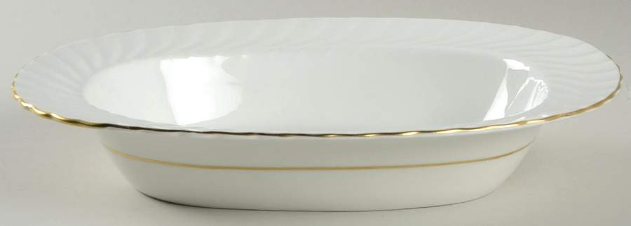 Simplicity 10" Oval Vegetable Bowl by John  Aynsley & Sons-1