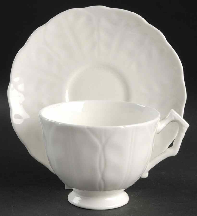 Snow Crocus Oversized Cup & Saucer Set by John  Aynsley & Sons-1