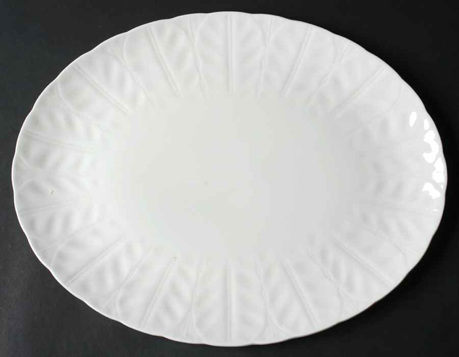 Snow Crocus 14" Oval Serving Platter by John  Aynsley & Sons-1