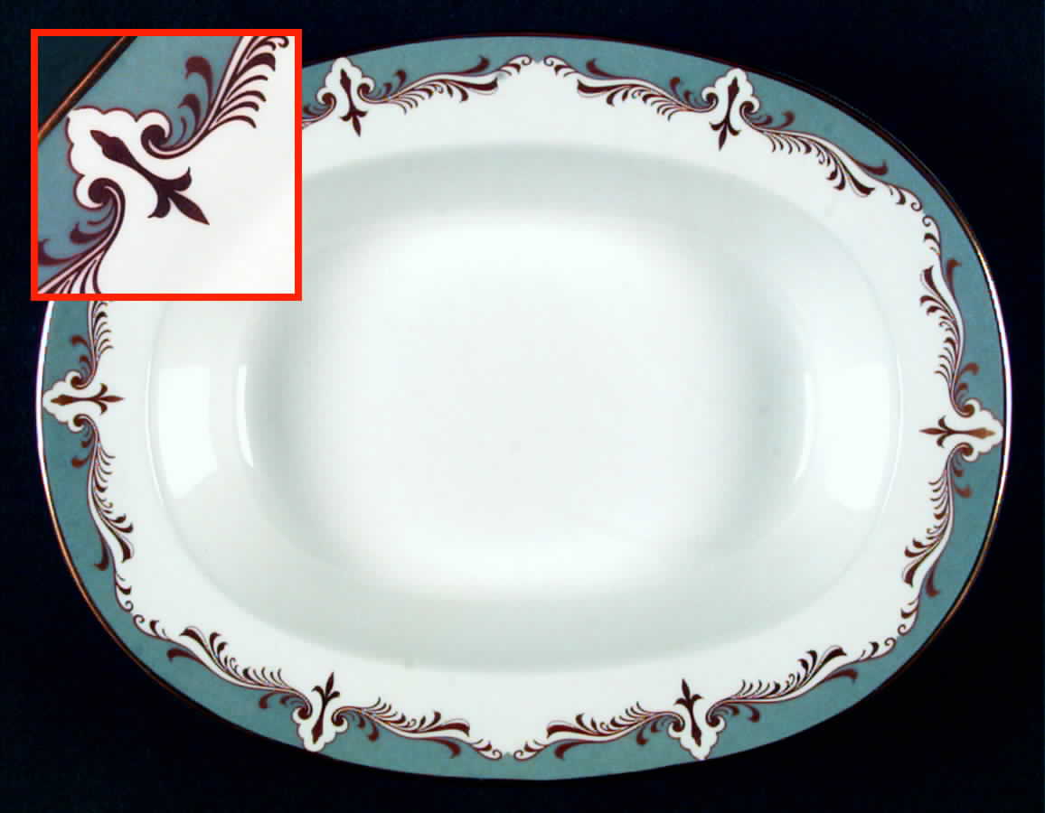 Sonnet Light Blue 9" Oval Vegetable Bowl by John  Aynsley & Sons-1