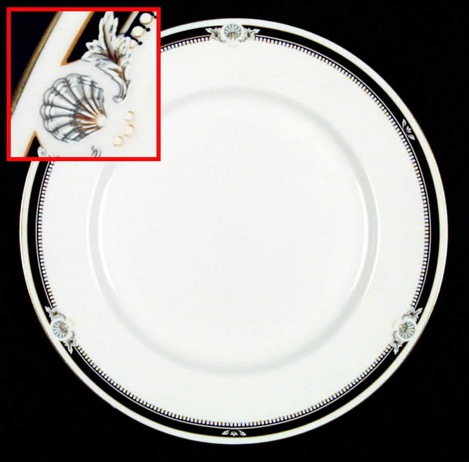 South Pacific Black Dinner Plate by John  Aynsley & Sons-1