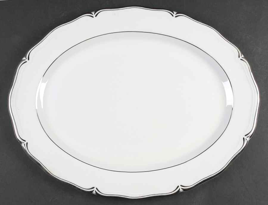 Tradition 16" Oval Serving Platter by John  Aynsley & Sons-1