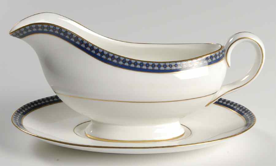 Twilight Gravy Boat & Underplate by John  Aynsley & Sons-1